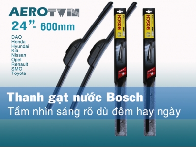 THANH GẠT NƯỚC Ô TÔ BOSCH (AEROTWIN) _ 24" - 600mm